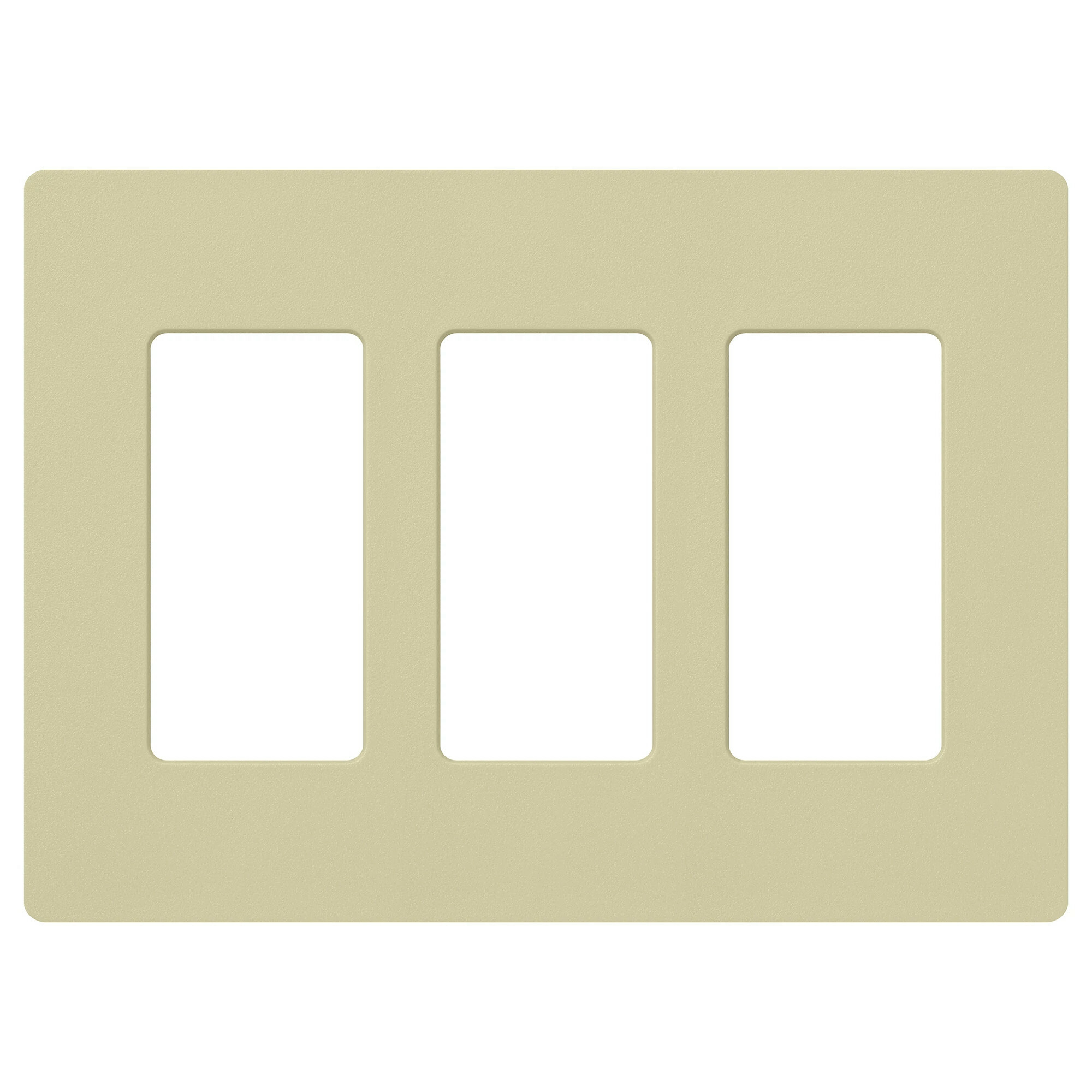 SC-3-SA Claro Wall Plate for Decorator-Style Dimmers, Switches, and Outlets, 3 Gang, Satin, Sage