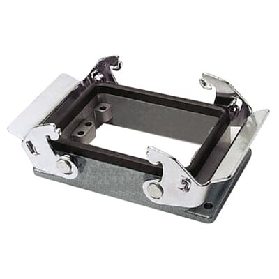 PB416A Pos-E-Kon A Series 1-Lever Locking Panel Base With Cover, Rear, Panel Mount, Die Cast Aluminum