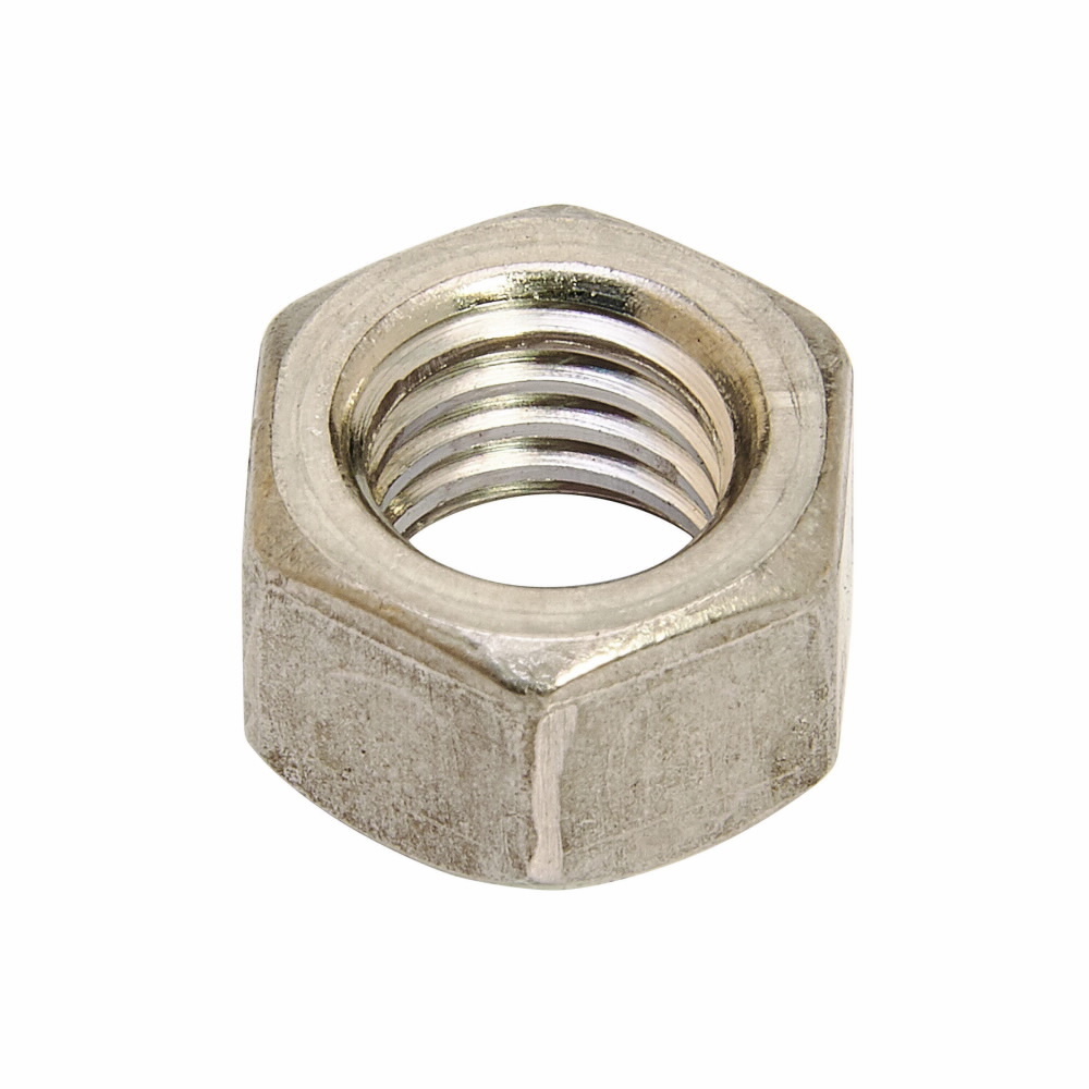 1/4HNZN Hex Nut, 1/4 in, Steel, Zinc Plated