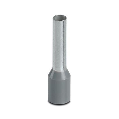3200959 Female Insulated Ferrule, 12 AWG Conductor, 19 mm L, Electrolytic Copper, Gray