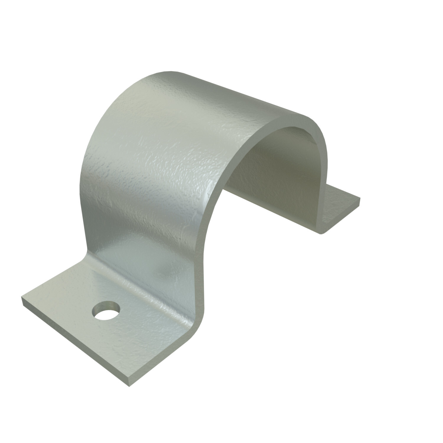 P2558-15-HG 1-Piece Pipe Strap, 1-1/2 in Nominal, 500 lb Load, HRPO Steel