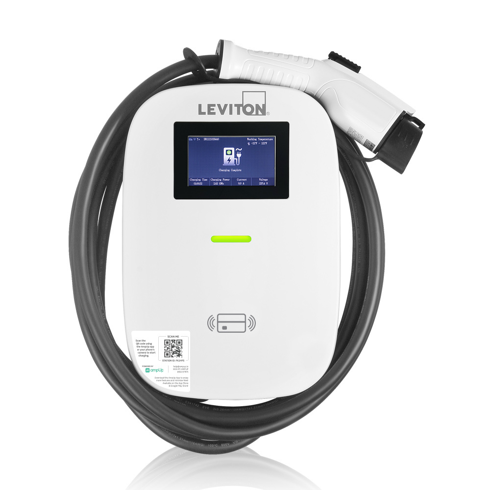 EV48S EV Series Level 2 Electric Vehicle Charging Station, 208/240 V AC, 48 A, 1 Phase, 7 AWG Wire, NEMA 3R Enclosure
