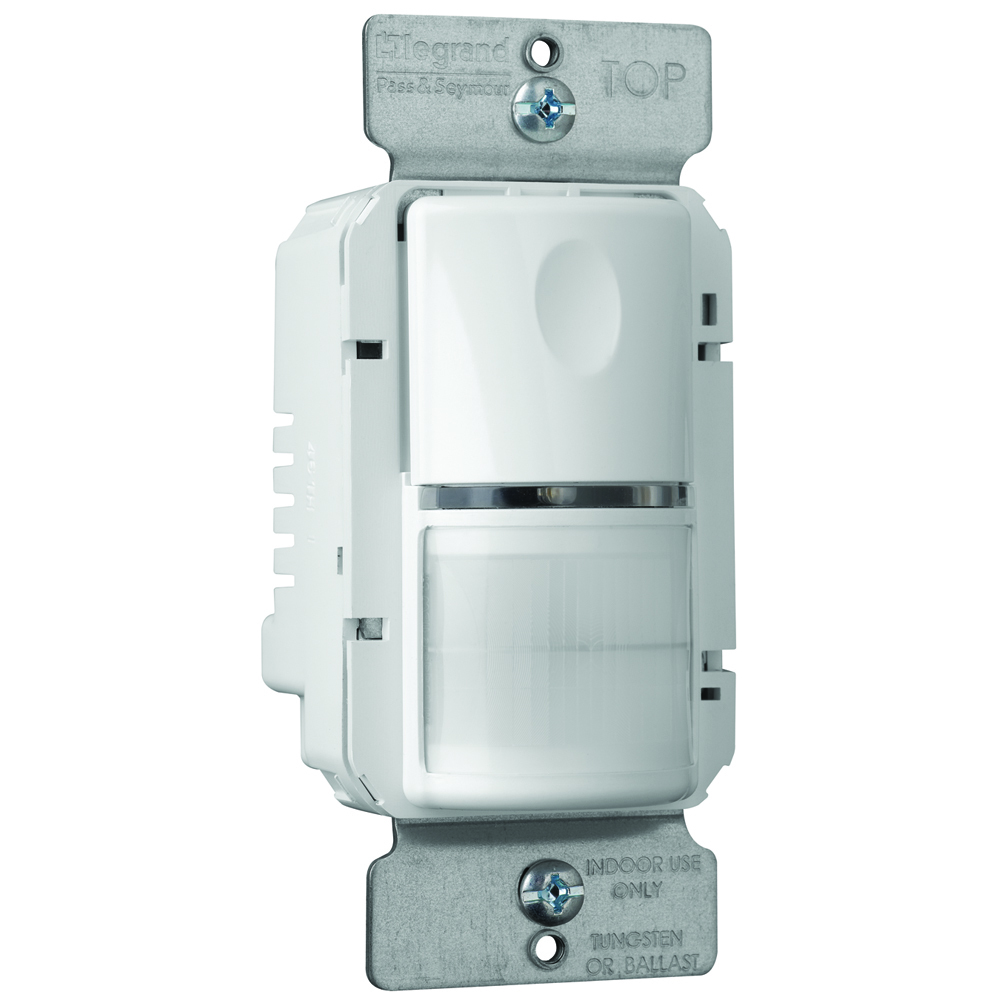 PTWSP250W PlugTail Wall Mount Occupancy Sensor, Passive Infrared Sensor, 900 ft Coverage, 180 deg Viewing