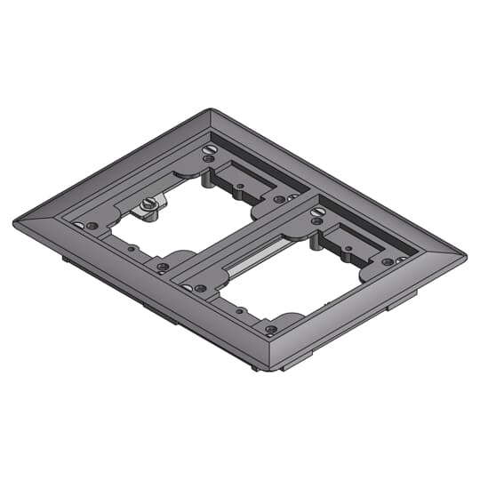 642-P-CAC-GRY Steel City Flush Service Non-Metallic Carpet Activation Kit, For Use With 640 P/740 Series Floor Box, 2-Gang, Gray