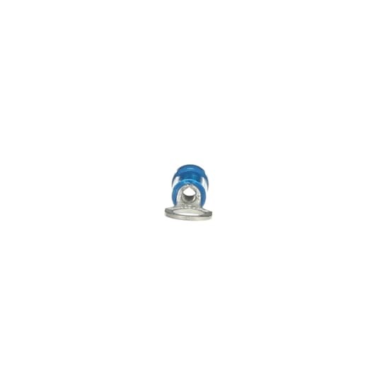14RB-10CP Sta-Kon RB Series Insulated Ring Terminal, 18 to 14 AWG Conductor, 0.97 in L, Brazed Seam Barrel, Copper, Blue