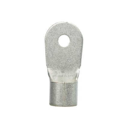 P6-56RHT6-E Pan-Term High Temperature Non-Insulated Ring Terminal, 6 AWG Conductor, 1.33 in L, Brazed Seam/Internal Serration/Standard Barrel, Copper, Metallic