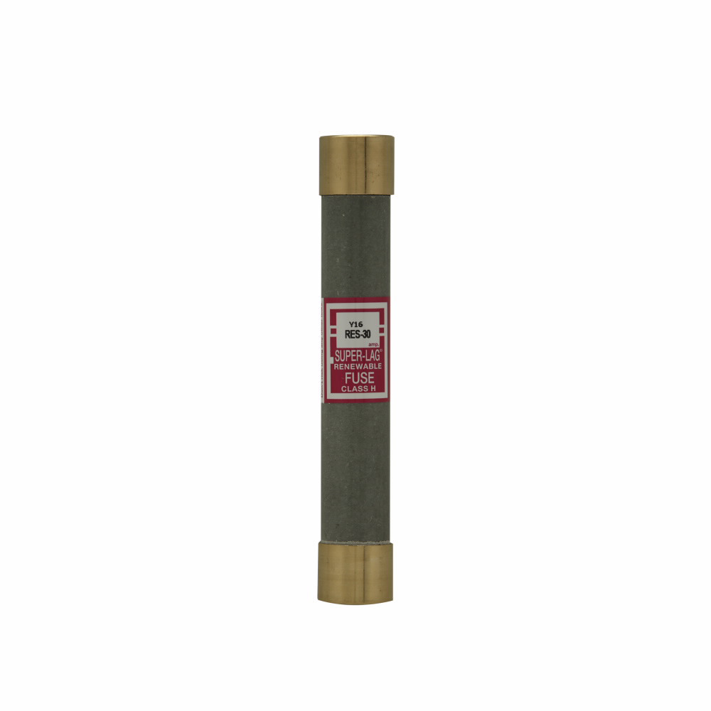 RES-6 Super-Lag Non-Current Limiting Non-Indicating Non-Time Delay Non-Rejection Renewable Fuse, 6 A, 600 V AC, 10 kAIC Interrupt, Class: H, Cylindrical Body
