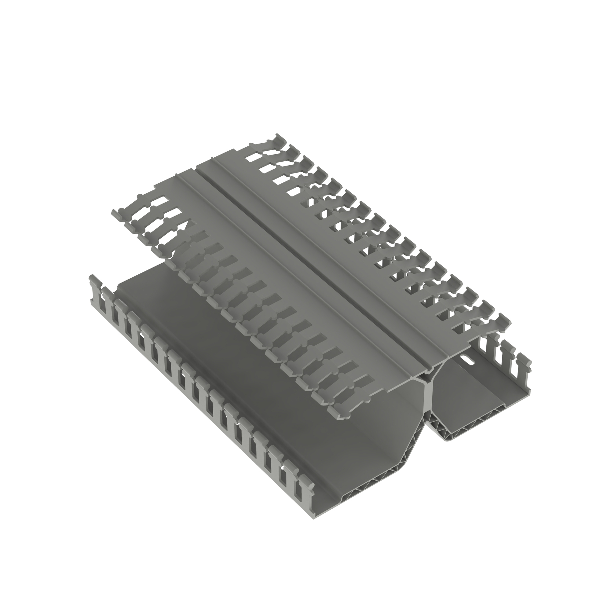 DRD33LG6 Panduct PanelMax DRD Wiring Duct, 0.31 in Slotted Slot, 7-1/4 in W x 3.14 in D, PVC