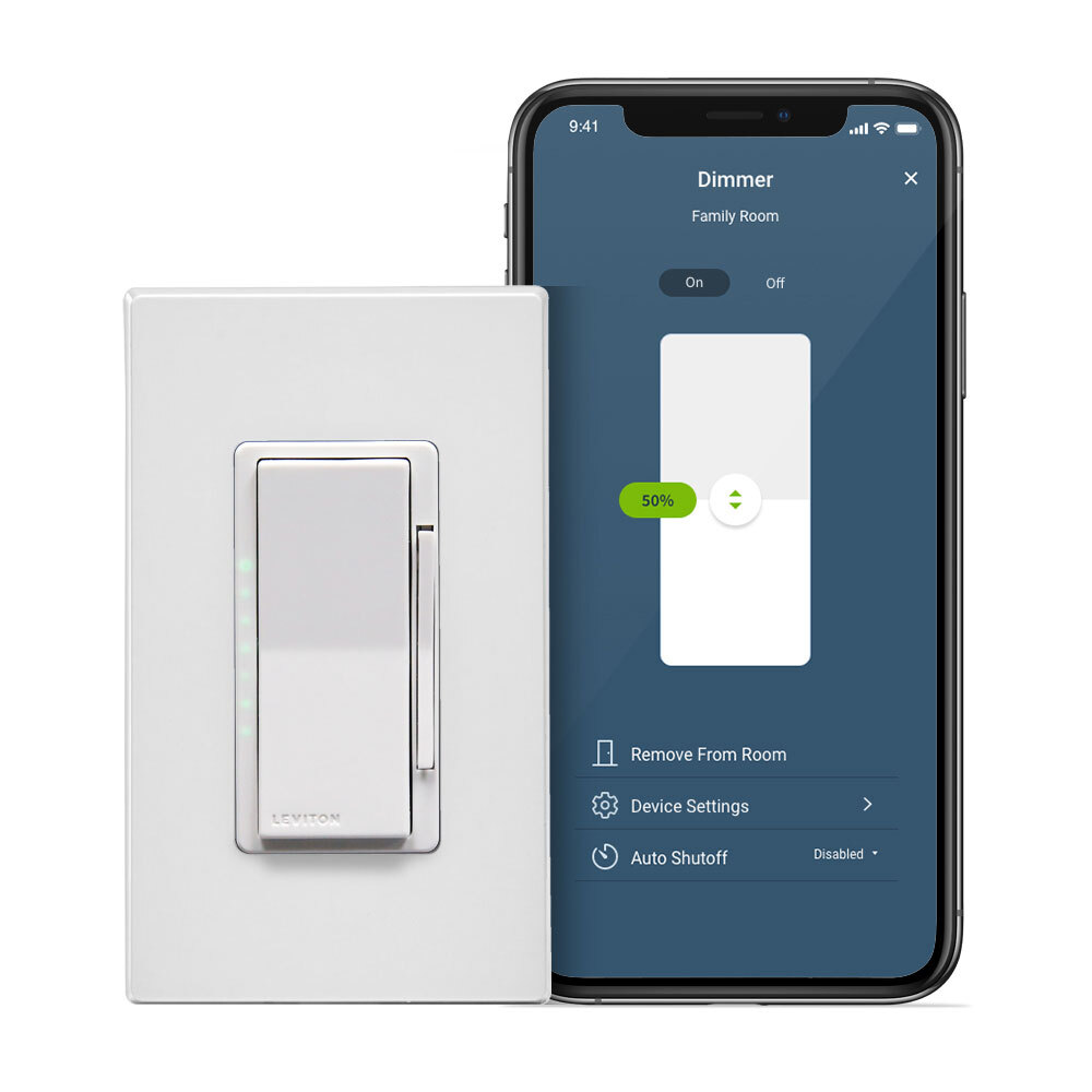 D2ELV-1BW Low Voltage Dimmer Switch, 120 V AC, White