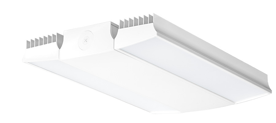RAIL185W/D10 Dimmable High Bay Fixture With Frosted Lens, 182 W Fixture, 120 to 277 VAC, White Housing