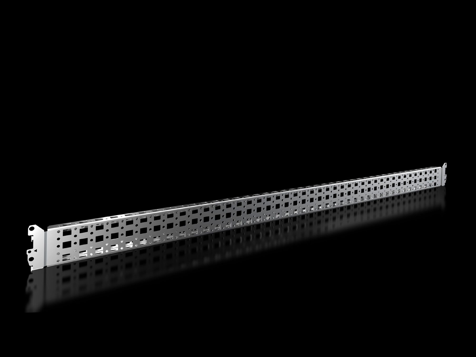 8617160 Internal Variable Punched Section With Mounting Flange, For Use With VX, VX IT, SE, AX Plastic, VX25 1200 mm W Baying Enclosure System, Carbon Steel