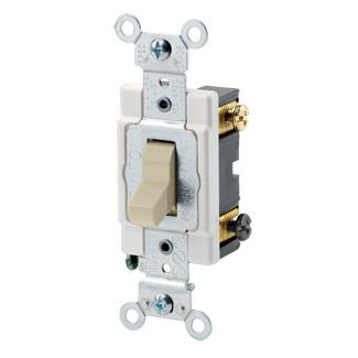 CSB2-20I Grounding Toggle Switch, 120/277 V AC, 20 A, 800 W, 1000 VA Power Rating