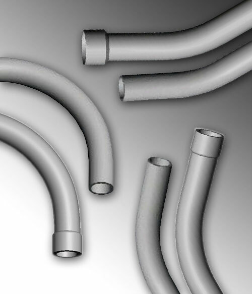 865575 Special Radius Elbow, 3 in Belled End Trade, 90 deg, PVC