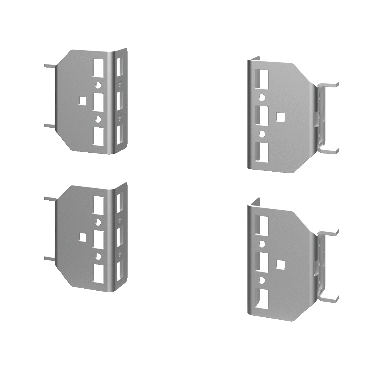 PRB50 P20 4-Piece Frame Reducing Bracket, For Use With ProLine 700 or 800 mm W Enclosure Frame or Grip Straps, Steel