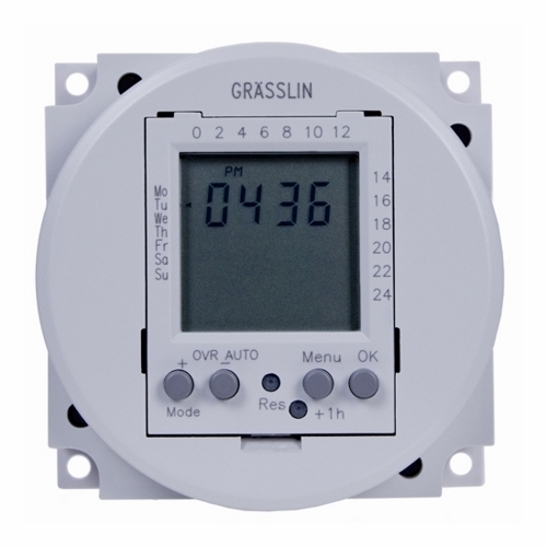 FM1D20-24U 1-Channel Digital Electronic Timer Switch, 1 min to 24 hr/7 days Setting, 24 V AC/DC, 1/2, 1 hp, 1CO 1 Form C SPDT Contact, 1 Poles