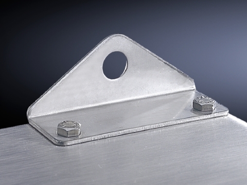 2505510 Wall Angle, For Use With Compact Enclosures, 2-Hole, Sheet Steel, Light Gray