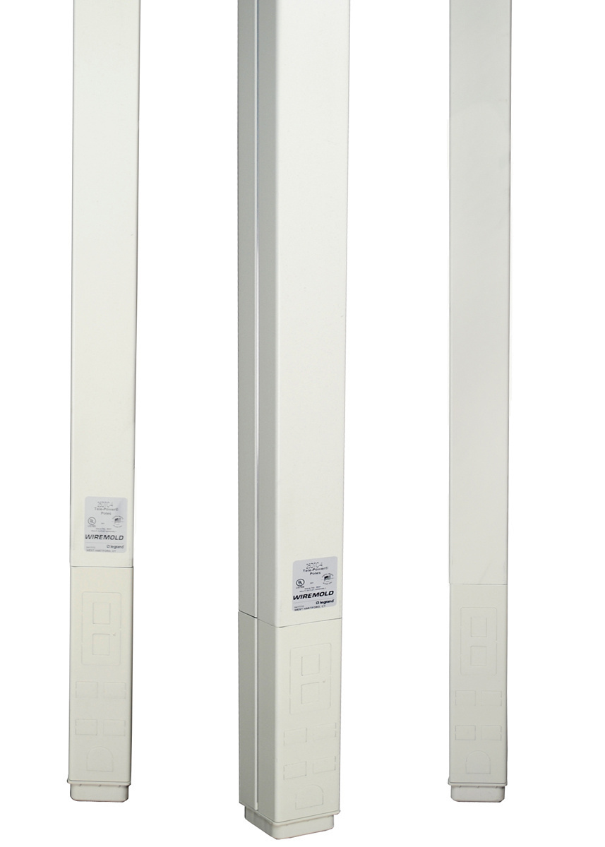 Tele-Power; Blank Vertical Drop Pole; 15 ft Length x 3.500 Inch Width x 2.200 Inch Height, Steel, Gray