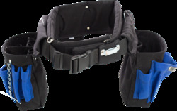 39352 Boulder Bag Comfort Combo Electrician Tool Belt, L, 19 Pockets, Royal Blue