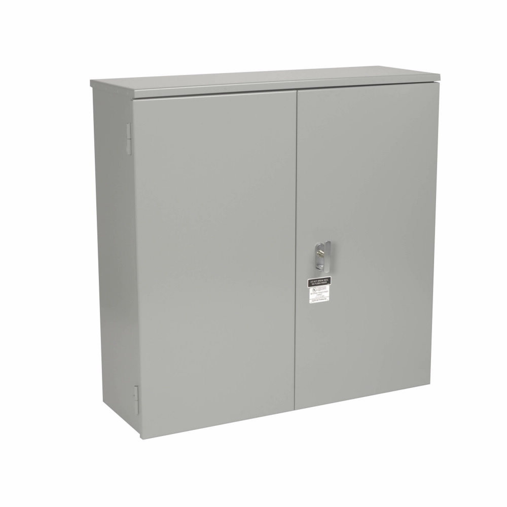 484814 DDHRTCT CT Hinged Cover, 3R, 12 Gauge Steel, ANSI 61 Gray Paint Finish, Galvanize Steel, Surface Mount, 1 phase or 3 Phase, Two Overlapping Doors