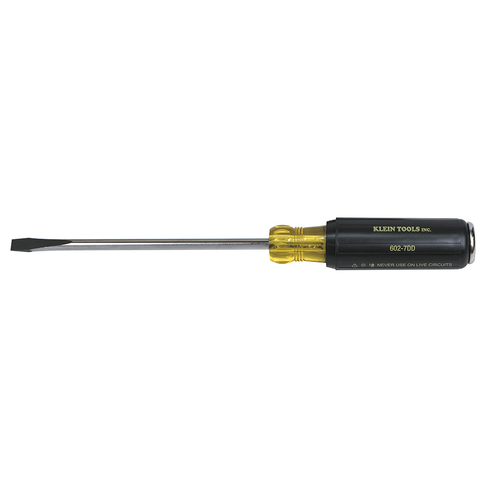 602-7DD Demolition Screwdriver, 5/16 in Slotted Point, 12-3/8 in OAL, Plastic Handle