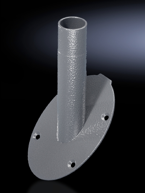 6206900 Rigid Mounting Component, For Use With Modular LED Compact Signal Pillar and Model CP 60 Enclosure, Desk and Wall Section of Support Arm System, Graphite Gray