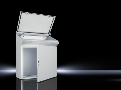 6740500 TP Series Console Enclosure, 39 in W x 16 in D x 38 in H, NEMA 12/IP55, Sheet Steel