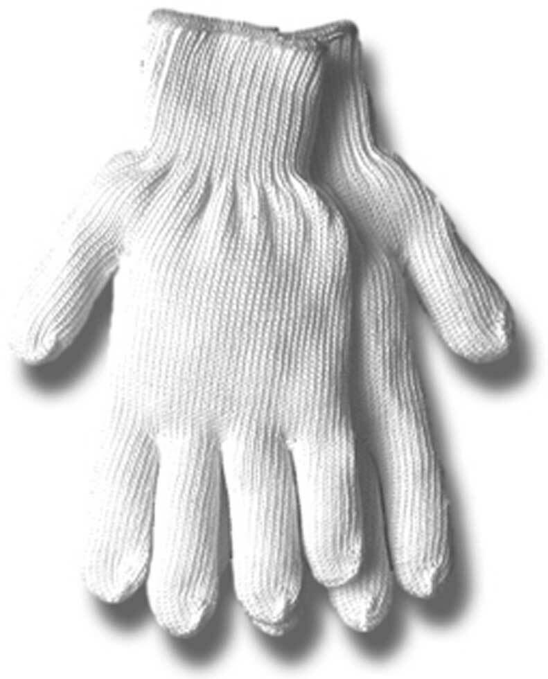 67658 General Purpose Gloves, M, Poly Cotton Knit, White