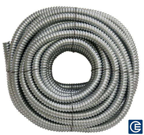 Flexible Metallic Conduit, 1-1/4 Inch Trade Size, Reduced Wall Aluminum, 50 Foot Coil