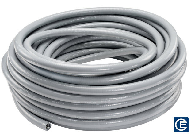 Type UA/LA Liquid Tight Conduit, 4 Inch Trade Size, Gray, 25 Foot Coil