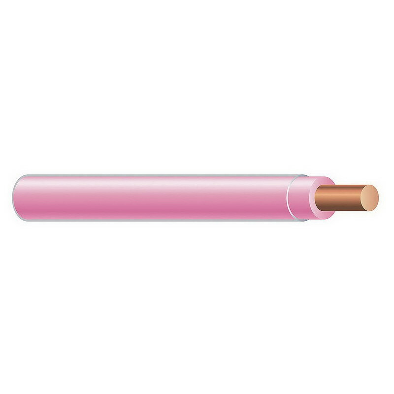 THHN Wire, 14 AWG, Pink, Solid, Copper Conductor, 500 Foot Reel