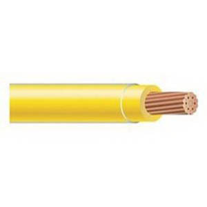 Thermoplastic Flexible Fixture Nylon (TFFN) Building Wire, 18 AWG, Yellow, 16 Stranded, Copper Conductor, 500 Foot Reel
