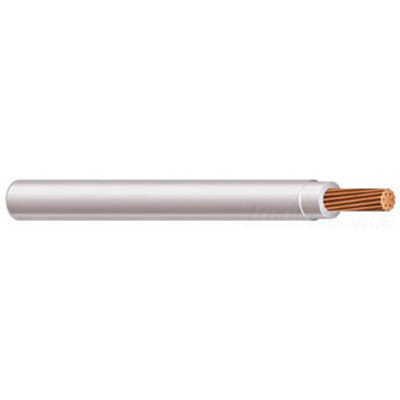 Thermoplastic Flexible Fixture Nylon (TFFN) Building Wire, 16 AWG, White, 26 Stranded, Copper Conductor, 500 Foot Reel
