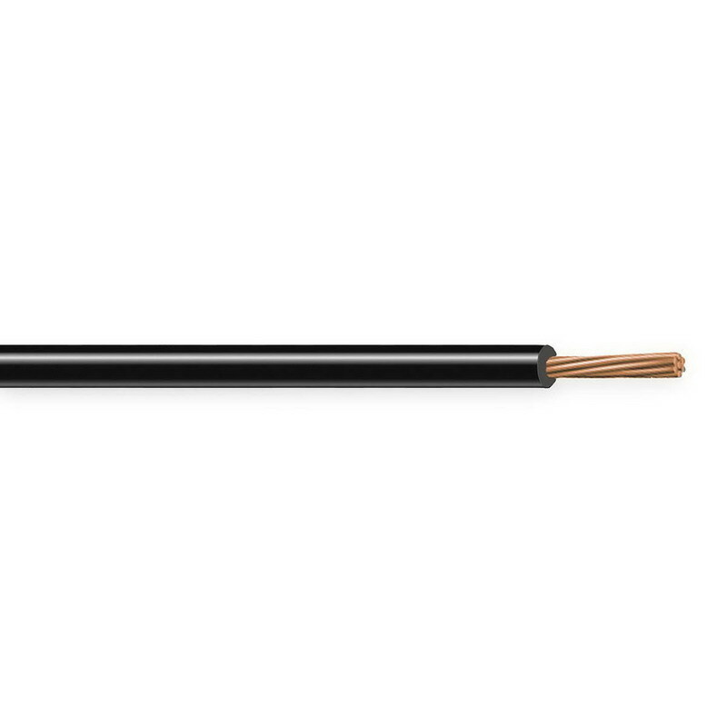 XHHW Cable, 14 AWG, Black, 7 Stranded, Copper Conductor, 500 Foot Reel