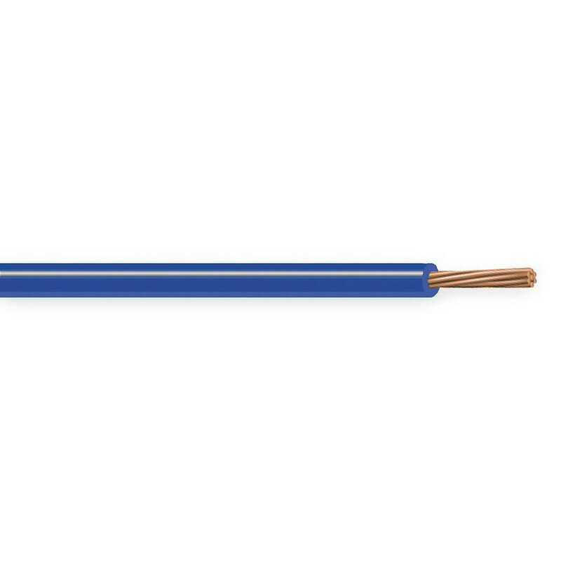 XHHW Cable, 14 AWG, Blue, 7 Stranded, Copper Conductor, 500 Foot Reel