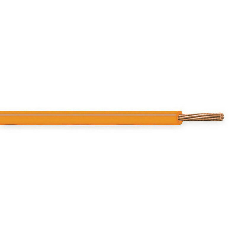 XHHW Cable, 14 AWG, Orange, 7 Stranded, Copper Conductor, 500 Foot Reel