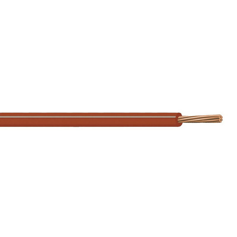 XHHW Cable, 14 AWG, Brown, 7 Stranded, Copper Conductor, 500 Foot Reel