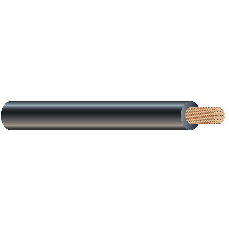 XHHW Cable, 350 KCMIL, Black, 37 Stranded, Copper Conductor, 500 Foot Reel