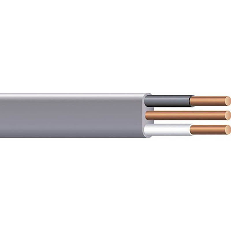 Underground Feeder (UF-B) Cable, 14 AWG, 3 Copper Conductors, with Grounding, 250 Foot Coil