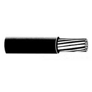 XHHW Cable, 350 KCMIL, Black, Stranded, Aluminum Conductor, 500 Foot Reel