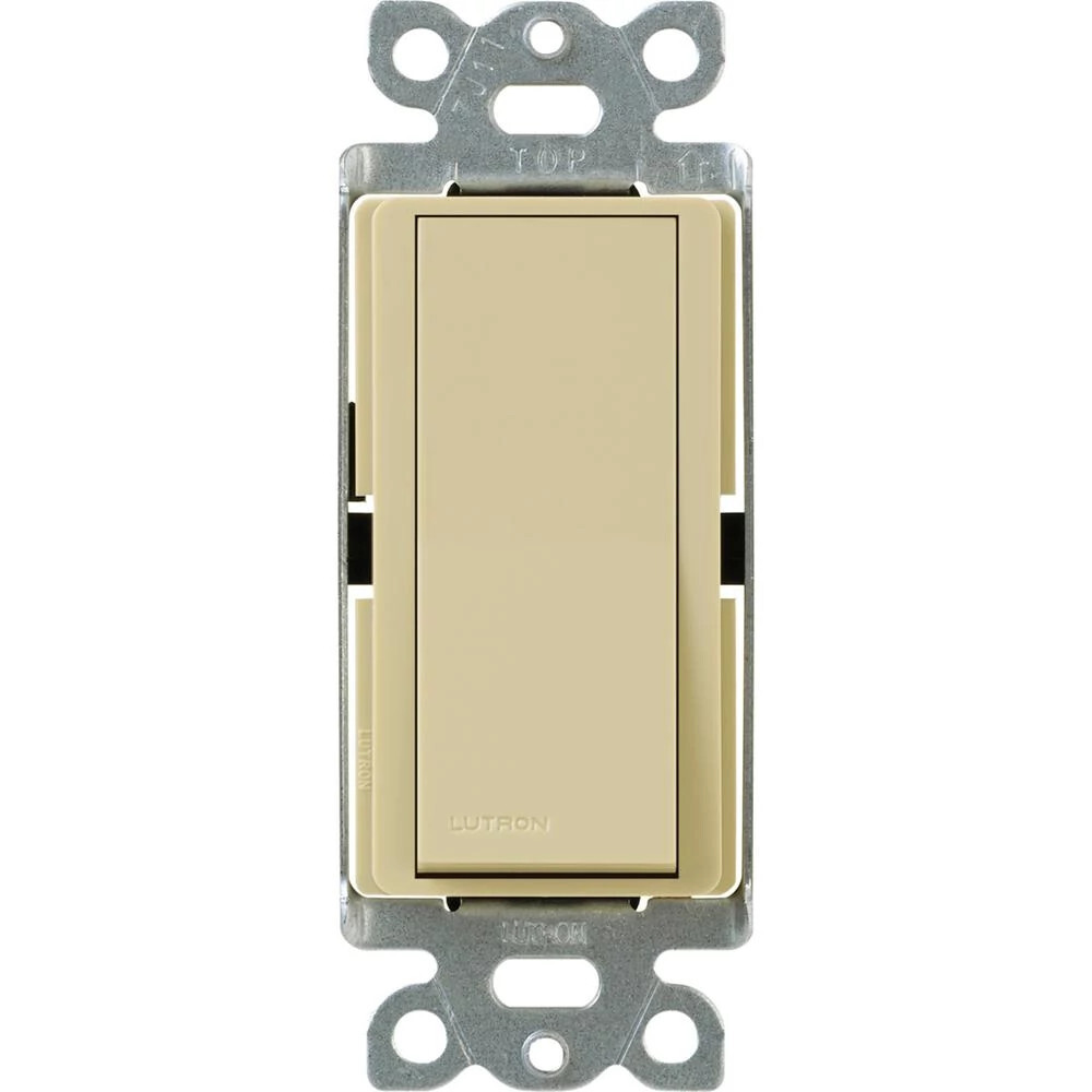 CA-1PS-IV Claro On/Off Rocker Switch, 1 Pole, 15 Amp, Gloss, Ivory
