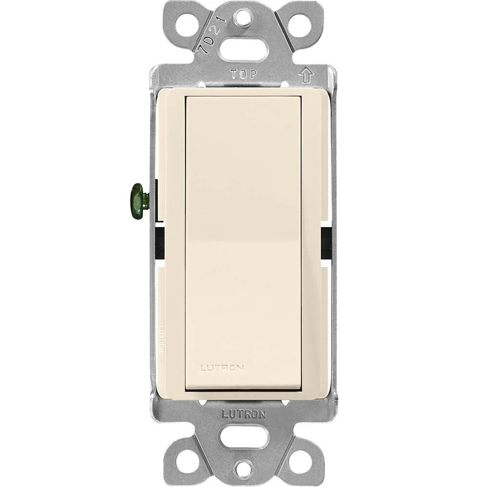 CA-1PS-LA Claro On/Off Rocker Switch, 1 Pole, 15 Amp, Gloss, Light Almond