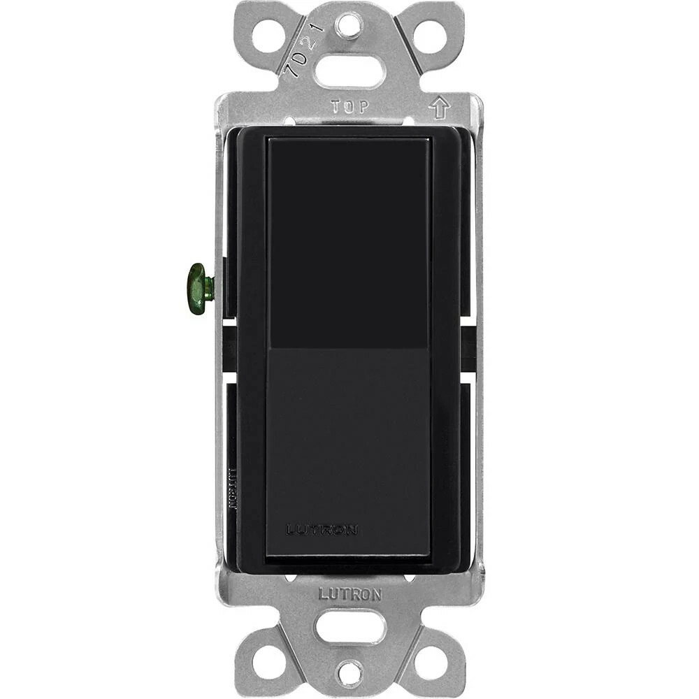 CA-3PS-BL Claro On/Off Rocker Switch, 1 Pole/3-Way, 15 Amp, Gloss, Black