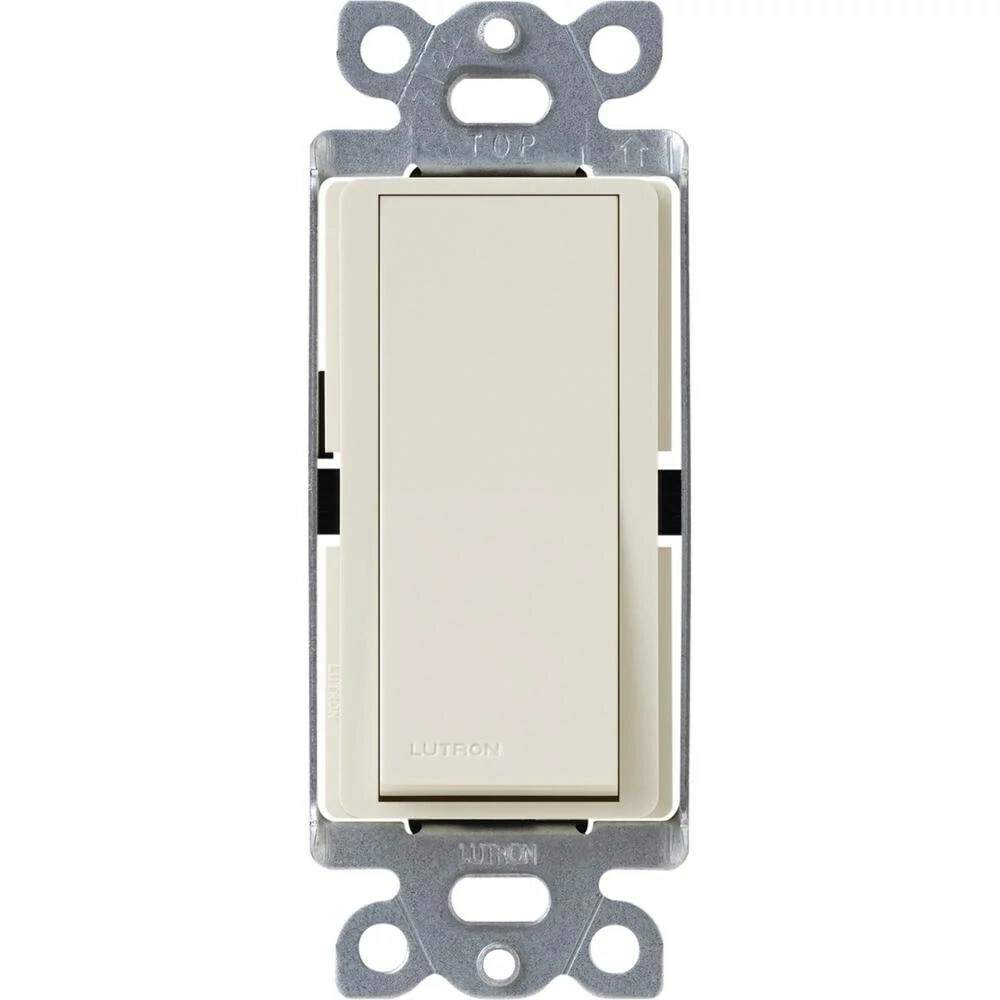 CA-4PS-LA Claro On/Off Rocker Switch, 4-Way, 15 Amp, Gloss, Light Almond