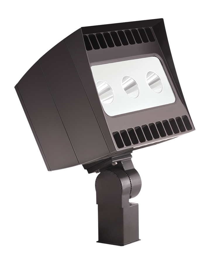 EZLED78SF High Powered Narrow Beam Spot Floodlight, 89 W Fixture, 120 to 277 V AC, Bronze Housing