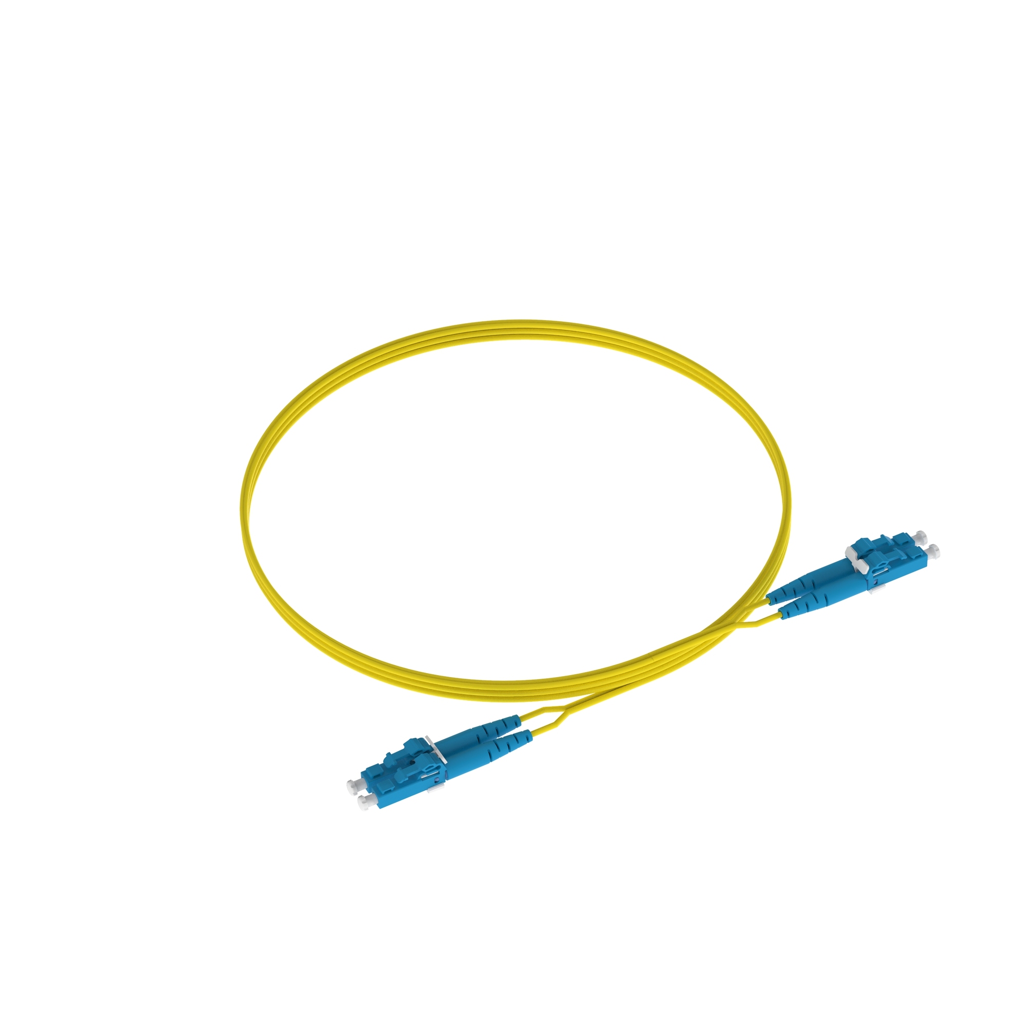 F92ERLNLNSNM001 Opti-Core Duplex OS2 Riser Singlemode Fiber Optic Patch Cord, 2 Fiber, 9 um Core, 3.28 ft L