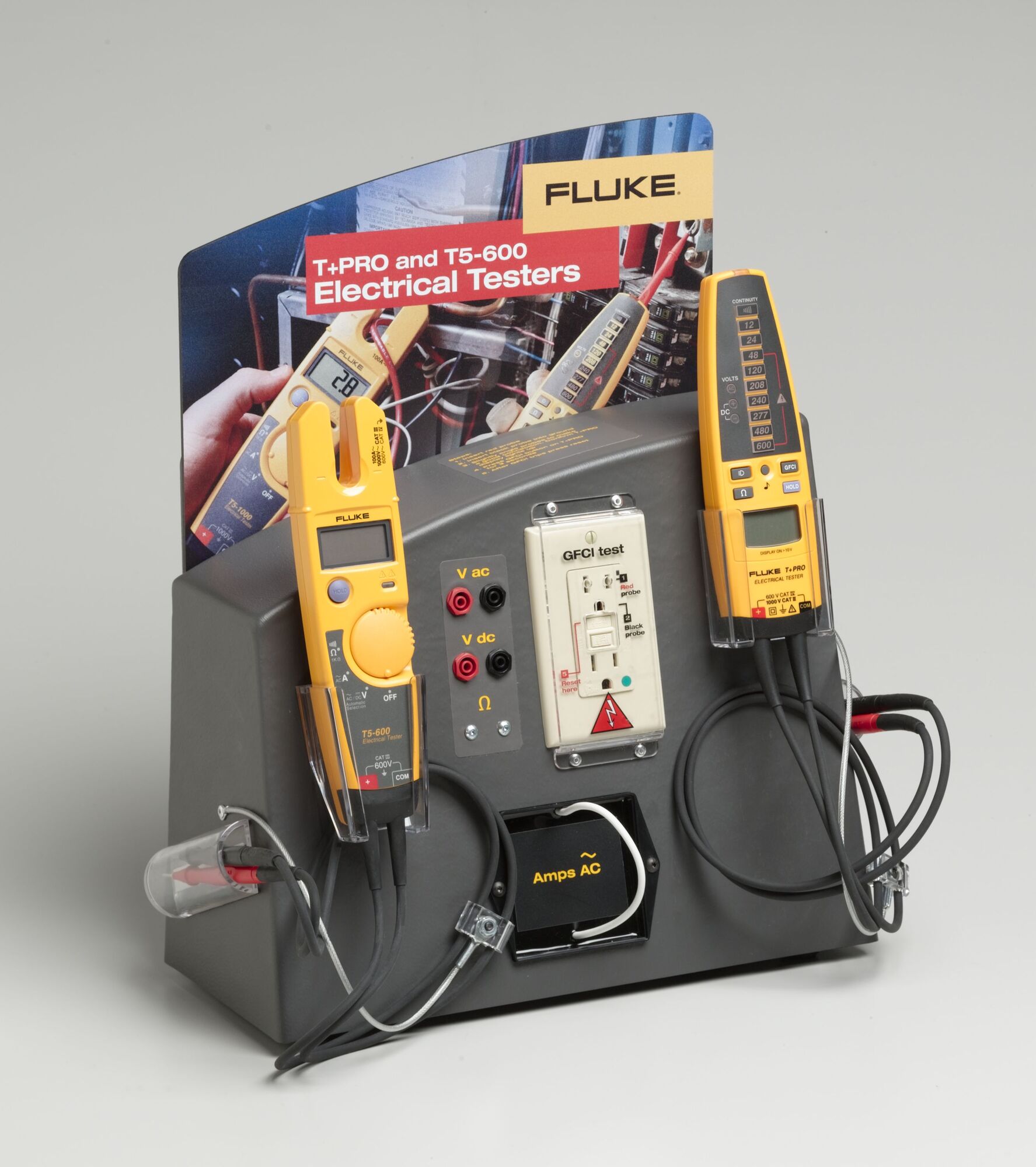 FLUKE-325 True-RMS AC/DC Clamp Meter with Temperature, 400 Amp