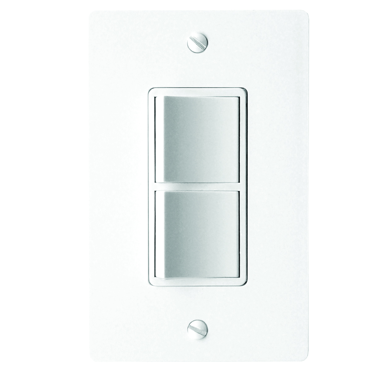 FV-WCSW21-W WhisperControl EcoSwitch 2-Function Bath Fan Switch, 120 V AC, 15 A, On/Off Operational Mode, White
