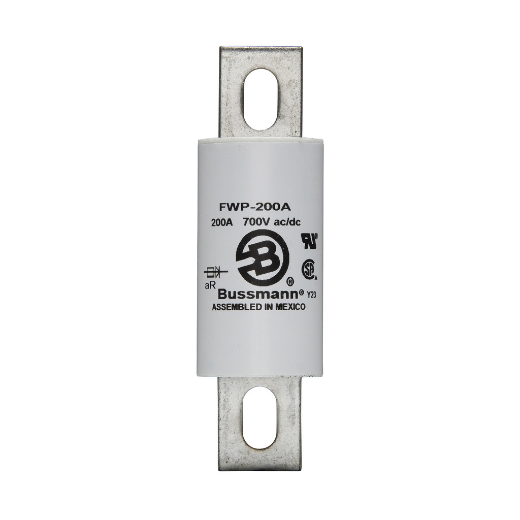 FWP-200A North American Style High Speed Fuse, 200 A, 700 V AC/DC, 50 kAIC Interrupt, Cartridge Body