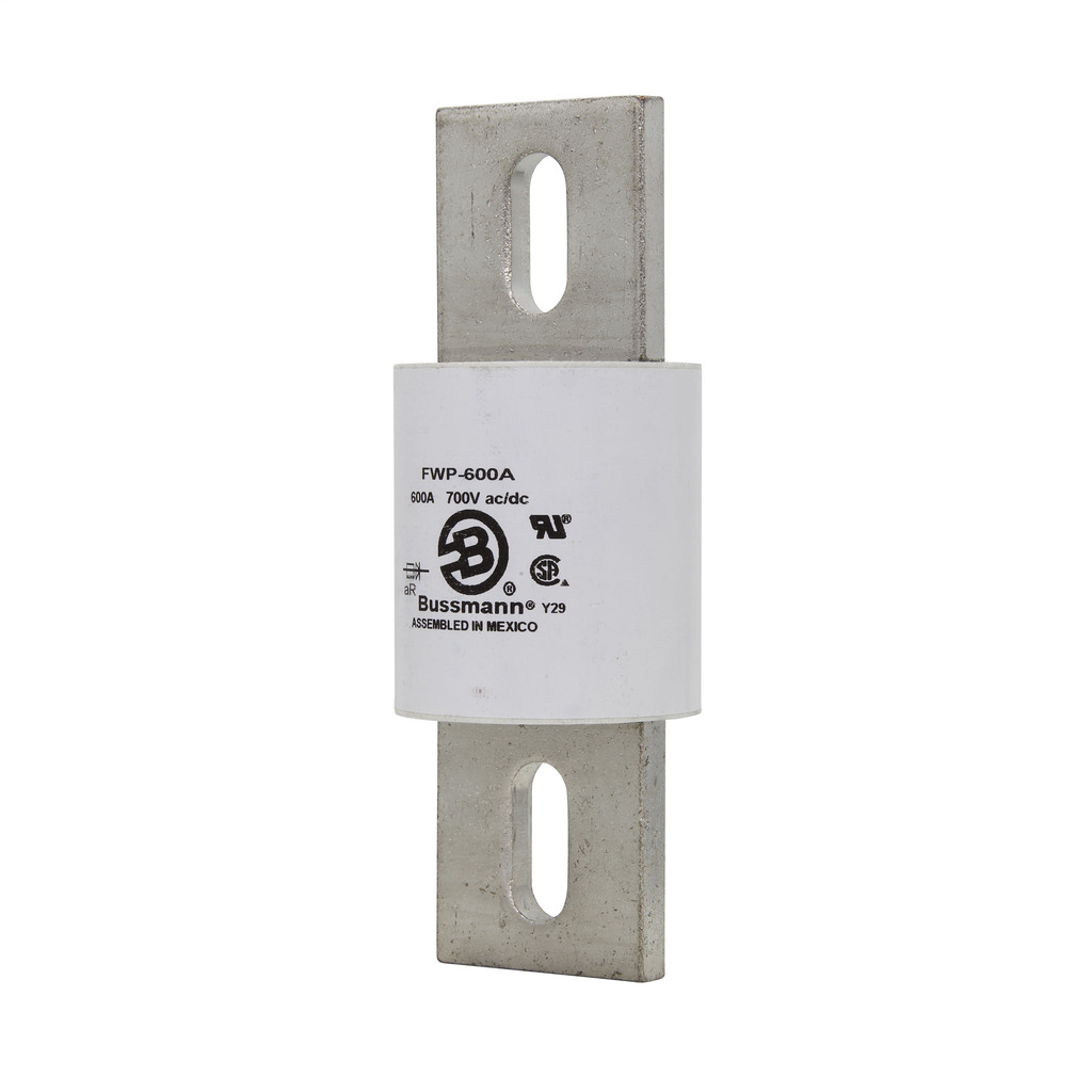 FWP-500A North American Style High Speed Fuse, 500 A, 250 V AC/DC, 50 kAIC Interrupt, Cartridge Body