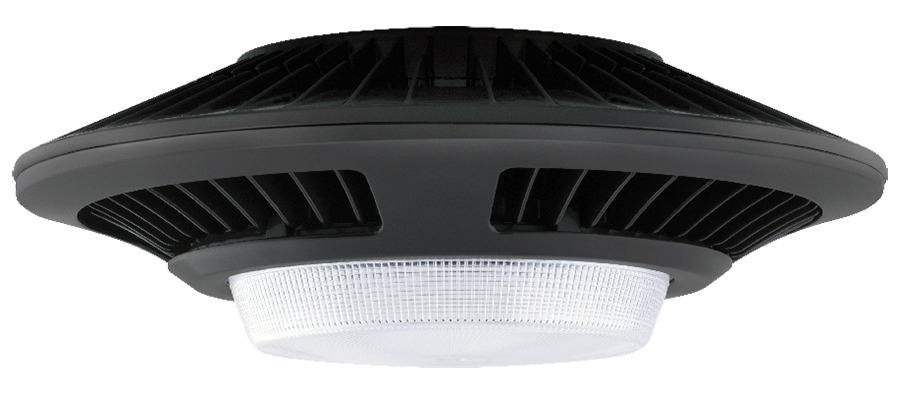 GLED52 Standard Garage Lighting,) LED Lamp, 59 W Fixture, 120/208/240/277 V AC, Bronze/Polyester Powder Coated Housing